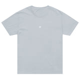 Light washed denim Oversized Vintage unisex t-shirt with Gymplode iconic imprint