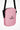 Blush pink Gymplode slingback utility bag with dual mark imprint, front view