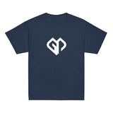 Boys everyday chillout navy Gymplode t-shirt with large icon logo