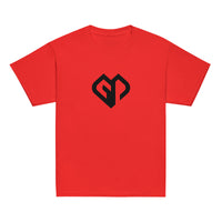 Boys everyday chillout red Gymplode t-shirt with large icon logo