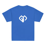 Boys everyday chillout royal Gymplode t-shirt with large icon logo