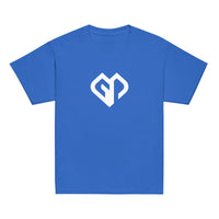 Boys everyday chillout royal Gymplode t-shirt with large icon logo
