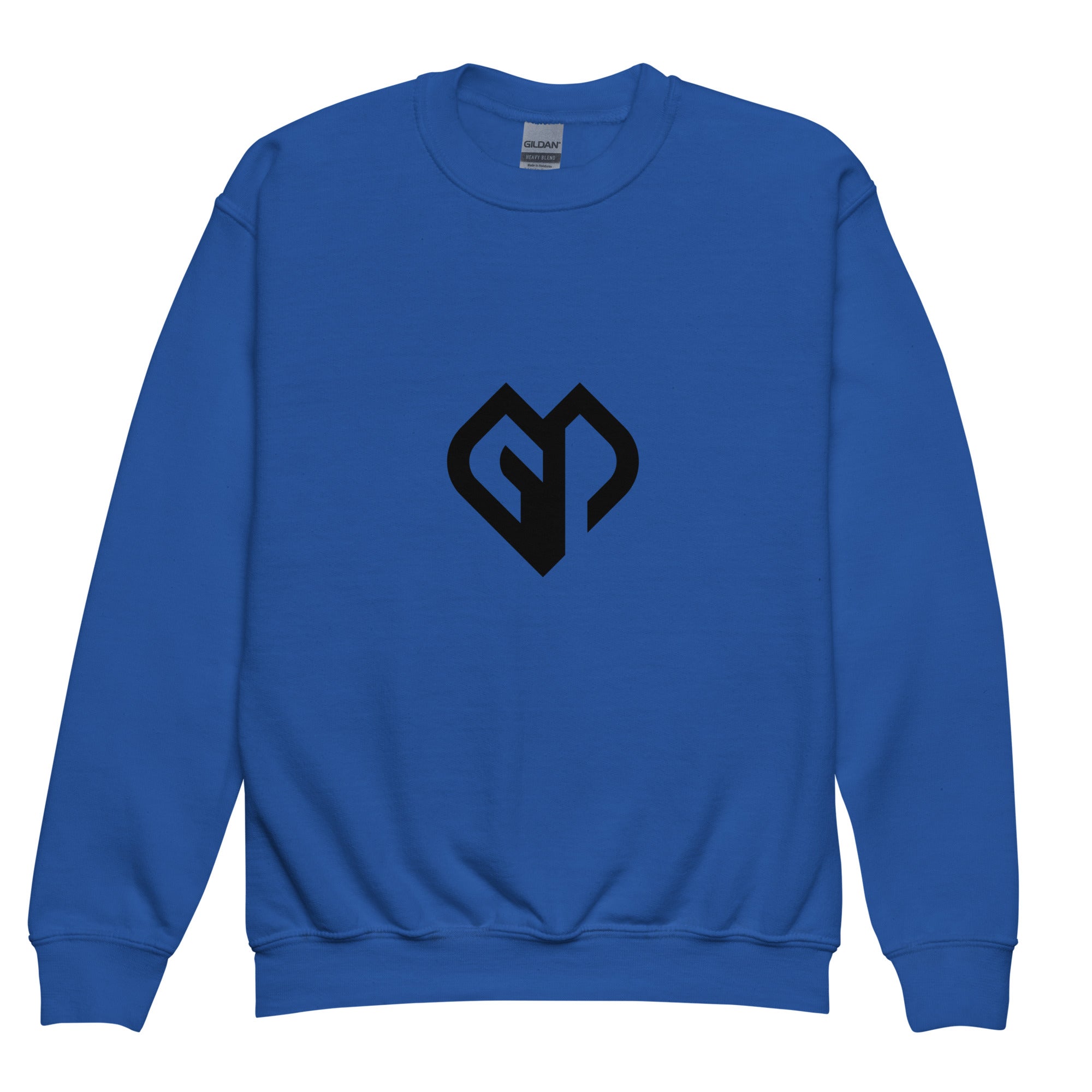 Clean Look kids unisex royal Gymplode crewneck sweatshirt with icon logo