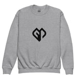 Clean Look kids unisex sport grey Gymplode crewneck sweatshirt with icon logo