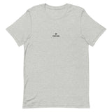 Comfy unisex casual athletic heather Gymplode t-shirt with dual mark imprint, front view