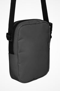 Eclipse grey Gymplode slingback utility bag with no print, back view