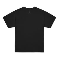 Fearless kids unisex black Gymplode t-shirt with dual mark imprint, back view
