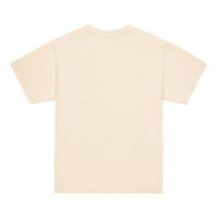 Fearless kids unisex natural Gymplode t-shirt with dual mark imprint, back view