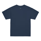 Fearless kids unisex navy Gymplode t-shirt with dual mark imprint, back view
