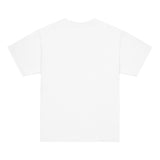 Fearless kids unisex white Gymplode t-shirt with dual mark imprint, back view
