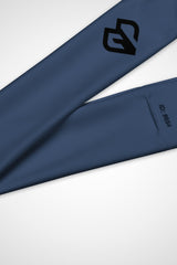 Close up view of Gymplode icon logo on galaxy blue headband