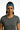 Galaxy blue Gymplode headband with icon logo, worn by female model