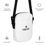 Ghost white Gymplode slingback utility bag key features