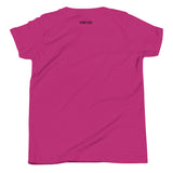 Girls Kitty Kat relaxed fit berry Gymplode t-shirt with signature logo