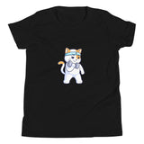 Girls Kitty Kat relaxed fit black Gymplode t-shirt with icon logo