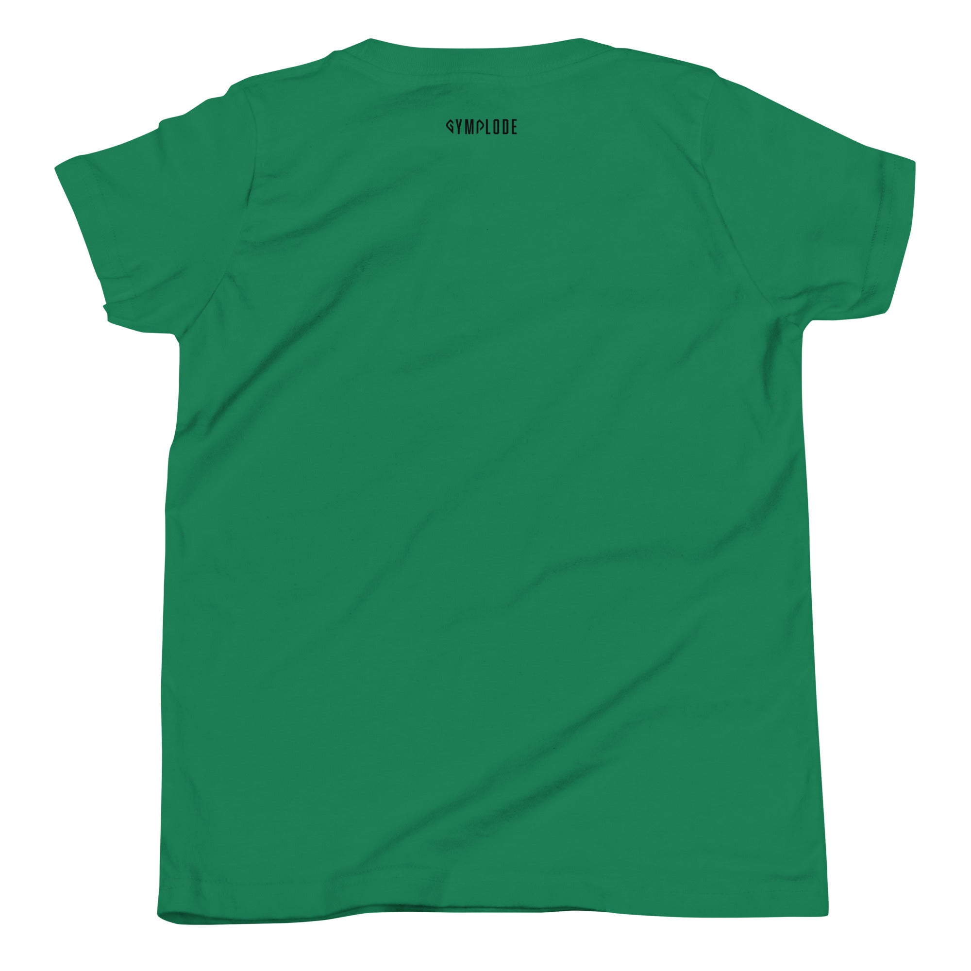 Girls Kitty Kat relaxed fit kelly green Gymplode t-shirt with signature logo