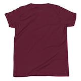 Girls Kitty Kat relaxed fit maroon Gymplode t-shirt with signature logo