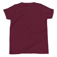 Girls Kitty Kat relaxed fit maroon Gymplode t-shirt with signature logo