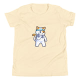 Girls Kitty Kat relaxed fit natural Gymplode t-shirt with icon logo