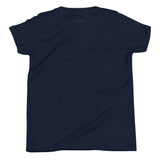 Girls Kitty Kat relaxed fit navy Gymplode t-shirt with signature logo