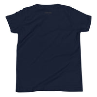 Girls Kitty Kat relaxed fit navy Gymplode t-shirt with signature logo