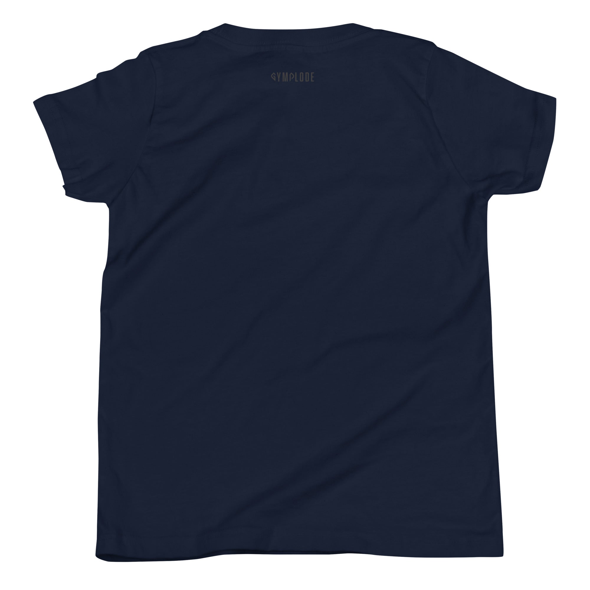 Girls Kitty Kat relaxed fit navy Gymplode t-shirt with signature logo