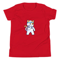 Girls Kitty Kat relaxed fit red Gymplode t-shirt with icon logo