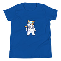 Girls Kitty Kat relaxed fit true royal Gymplode t-shirt with icon logo