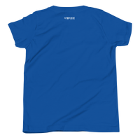 Girls Kitty Kat relaxed fit true royal Gymplode t-shirt with signature logo