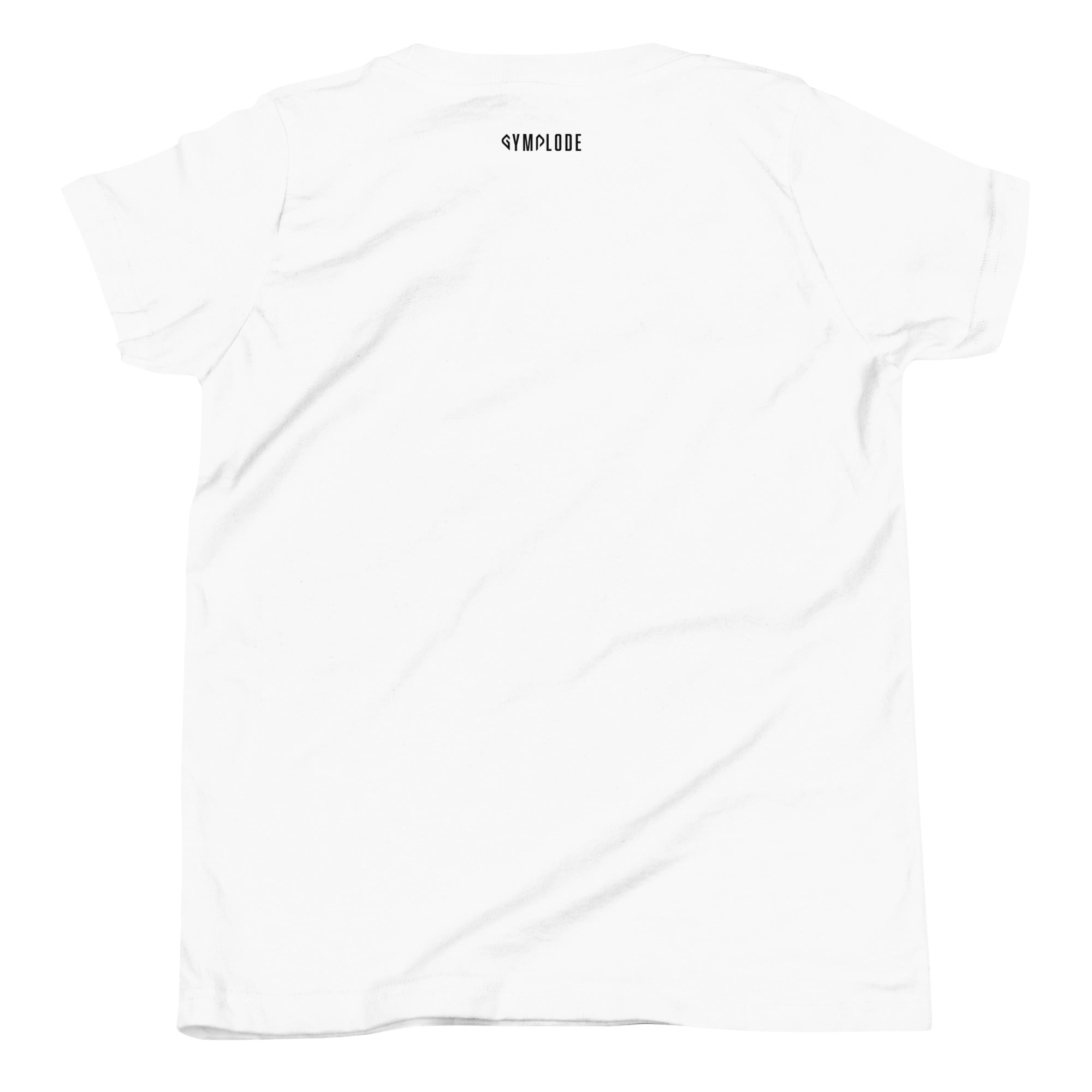 Girls Kitty Kat relaxed fit white Gymplode t-shirt with signature logo