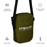 Hunter green Gymplode slingback utility bag key features