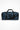 Indigo blue square end Gymplode duffle bag with icon logo, front view