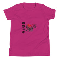 Junior boys stay fit berry Gymplode t-shirt with signature logo