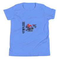 Junior boys stay fit heather columbia blue Gymplode t-shirt with signature logo