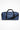 Kashmir blue square end Gymplode duffle bag with signature logo, front view