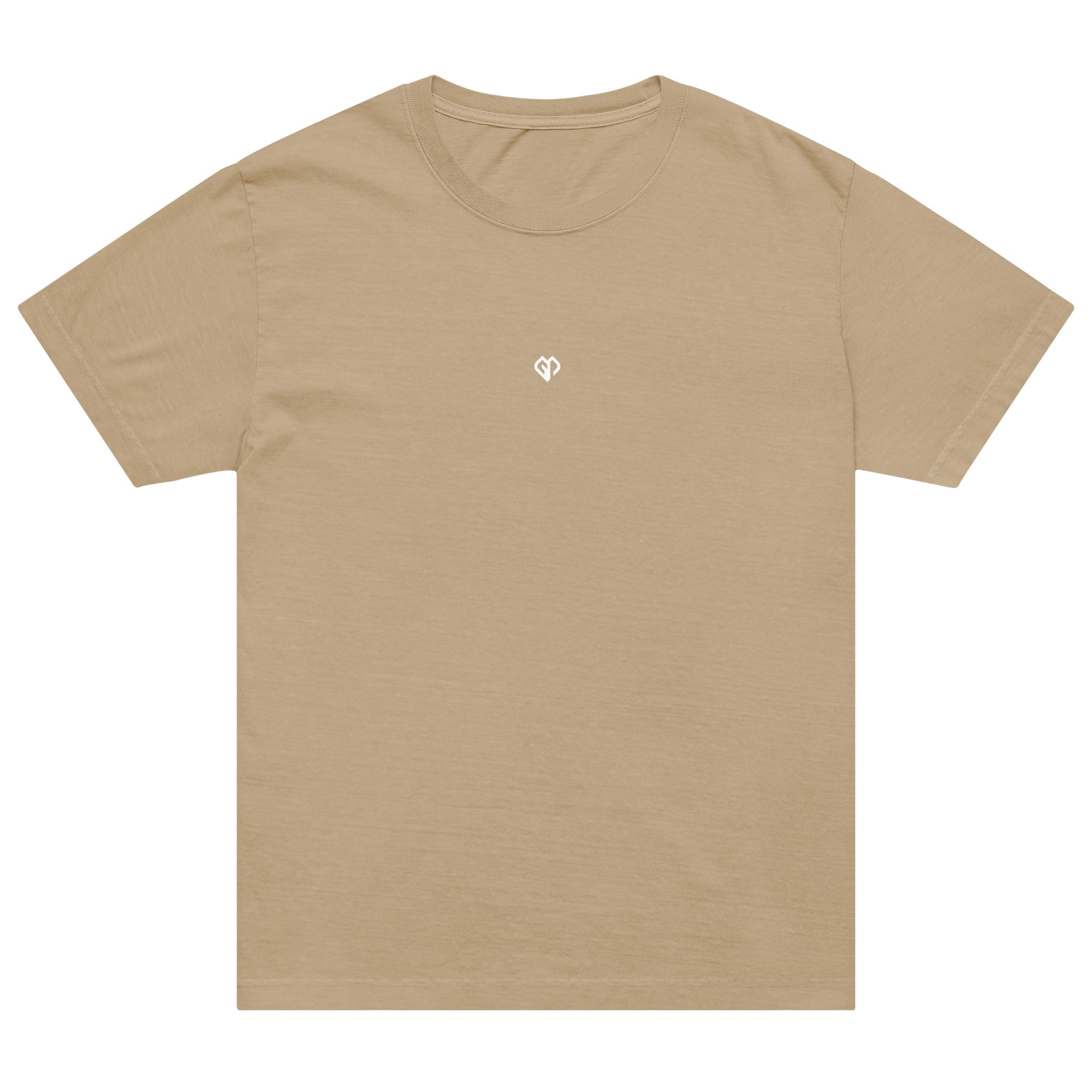 Khaki Oversized Vintage unisex t-shirt with Gymplode iconic imprint