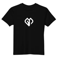 Kids fashionable unisex black Gymplode t-shirt with icon logo