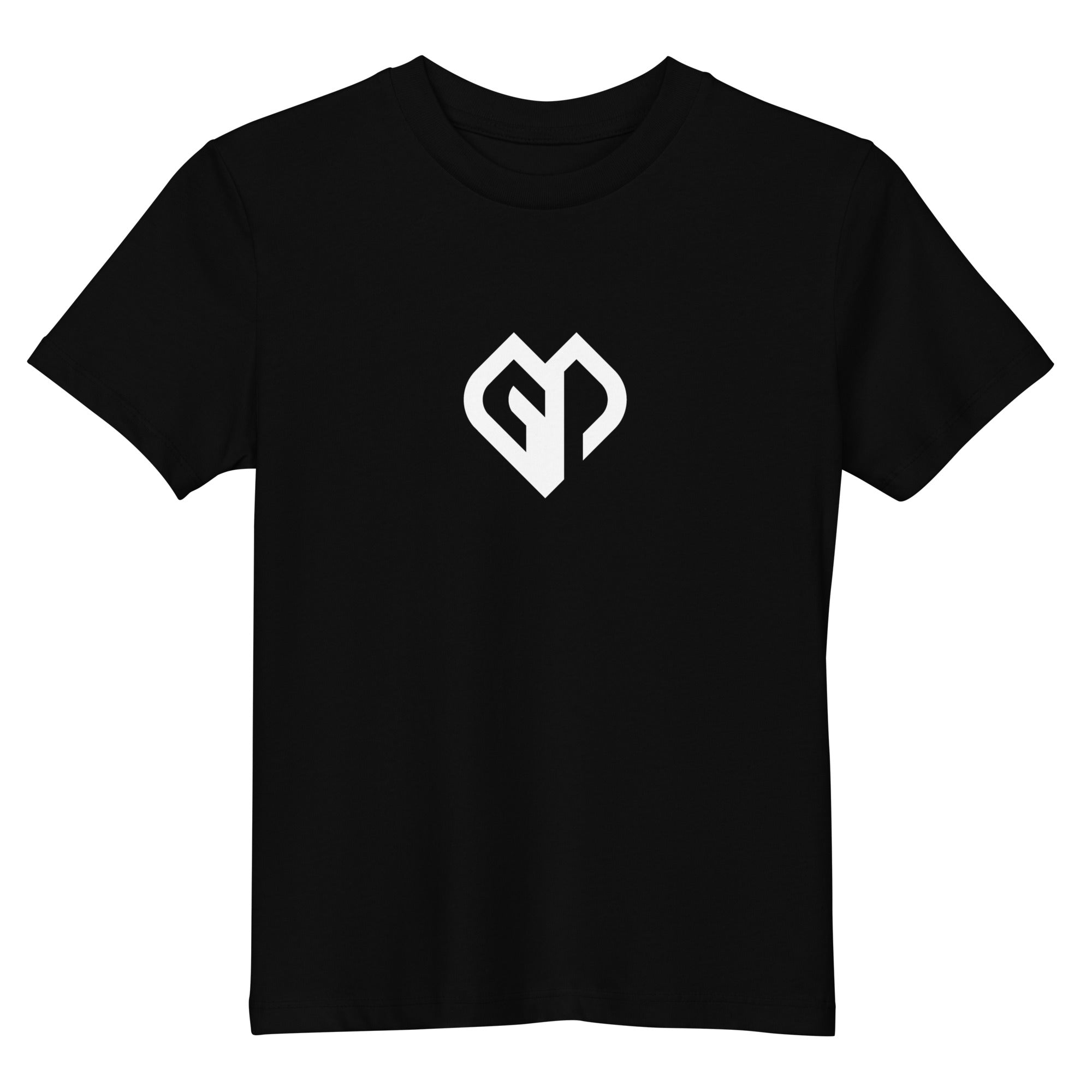 Kids fashionable unisex black Gymplode t-shirt with icon logo