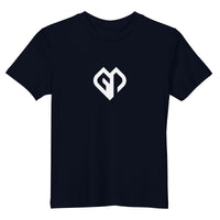 Kids fashionable unisex French Navy Gymplode t-shirt with icon logo