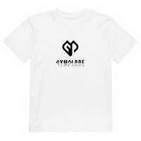 Kids trendy unisex white Gymplode t-shirt with dual mark imprint