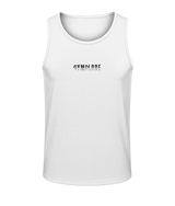 Mens arctic white AWDis Duo Performance sports vest with Gymplode signature logo