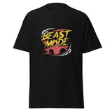 Mens Beast Mode black Gymplode classic t-shirt, front view