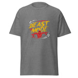 Mens Beast Mode graphite heather Gymplode classic t-shirt, front view