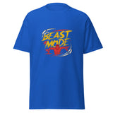 Mens Beast Mode royal Gymplode classic t-shirt, front view
