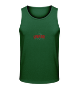 Mens bottle green AWDis T-Geo sporty fit just cool vest with Gymplode sig logo