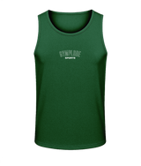 Mens bottle green AWDis TraceFit sportline vest with Gymplode signature logo