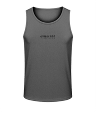 Mens charcoal AWDis Duo Performance sports vest with Gymplode signature logo