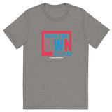 Mens Create Your Own Success grey triblend Gymplode vintage inspired t-shirt, front view