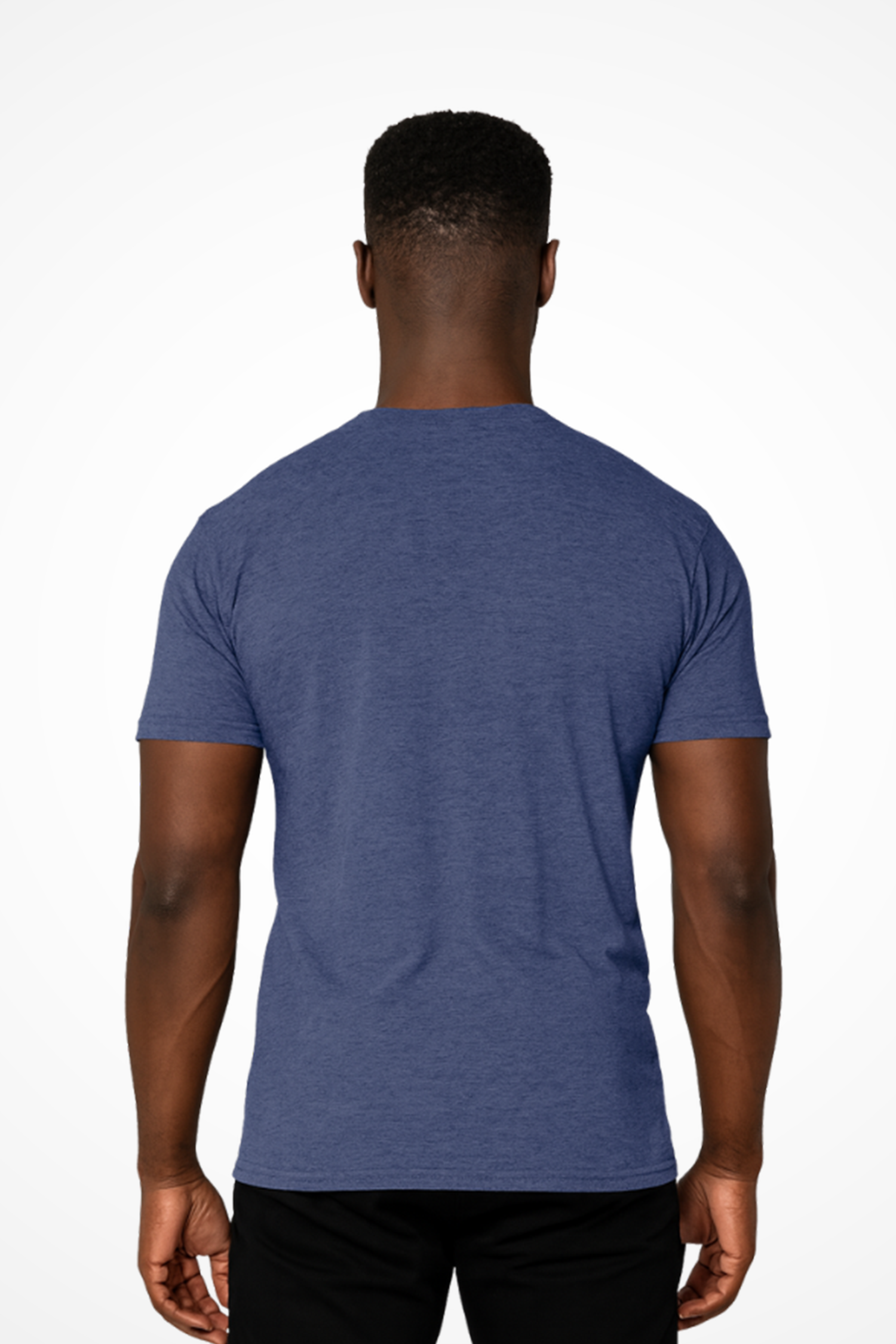 Mens Create Your Own Success Gymplode vintage inspired t-shirt with no print, back view with model