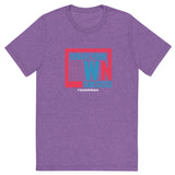 Mens Create Your Own Success purple triblend Gymplode vintage inspired t-shirt, front view